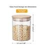 Spice Jars with Airtight Bamboo Lid [Round, Pack Of 12, 220ml]
